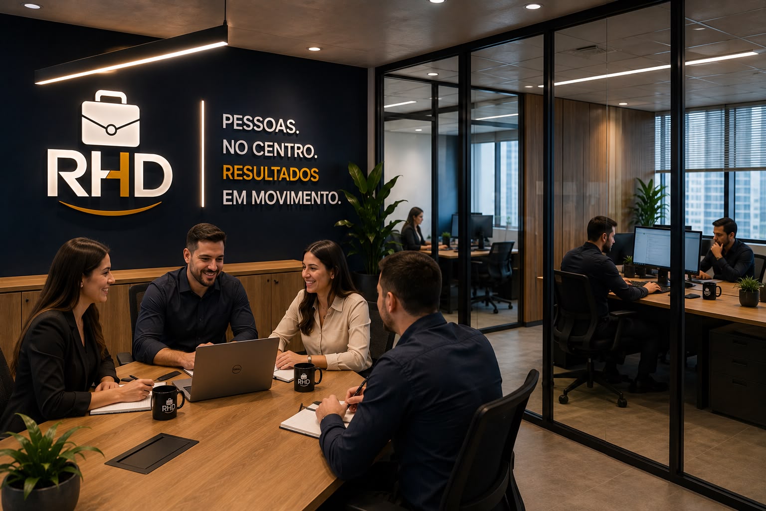 Equipe da Consultoria RHD em reunião